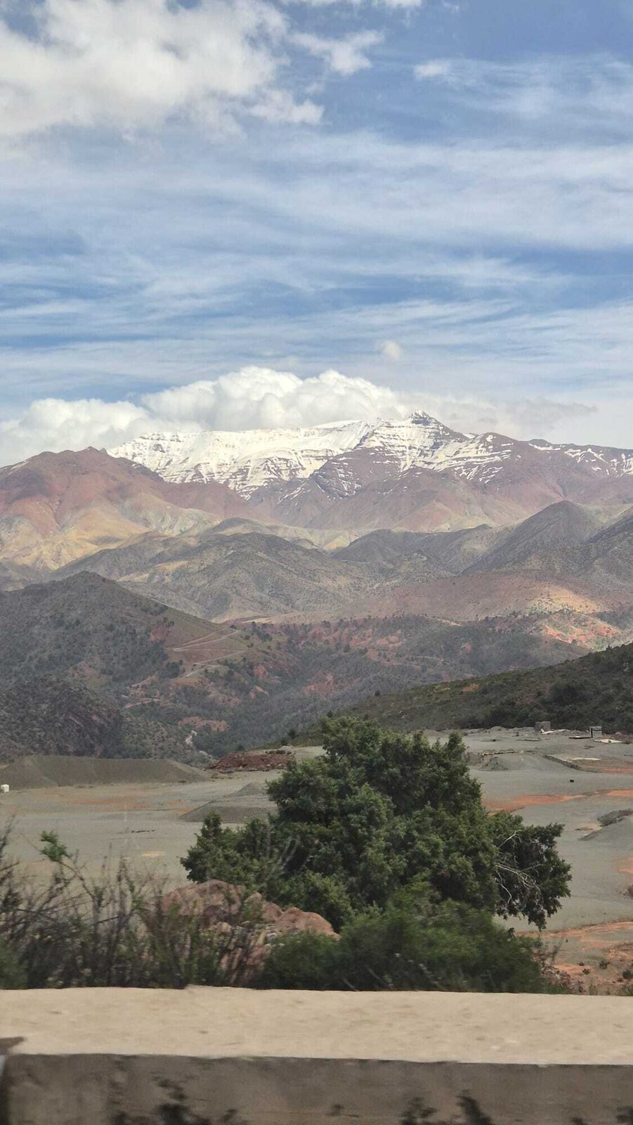 Snow-capped Atlas mountains